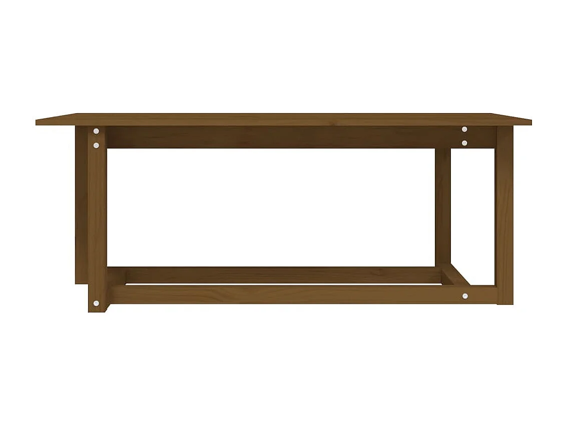 Table basse design moderne bois marron 110 x 55 x 45 cm DEC039472