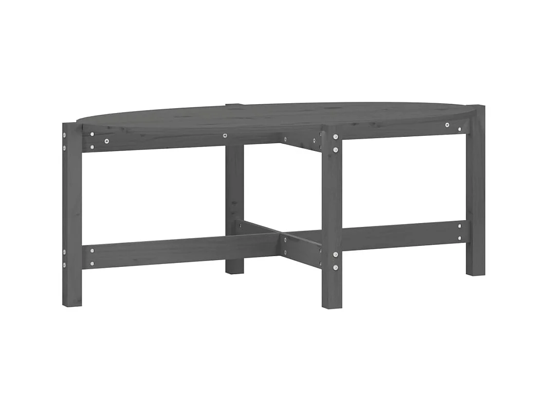 Table basse simple 118 bois marron 118 x 63 x 45 cm DEC039172