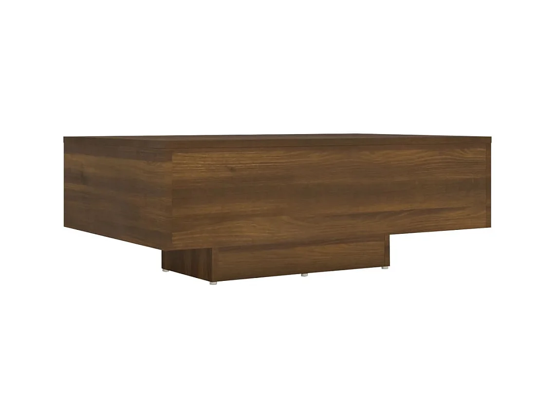 Table basse design rustique bois marron 85 x 55 x 31 cm DEC038769