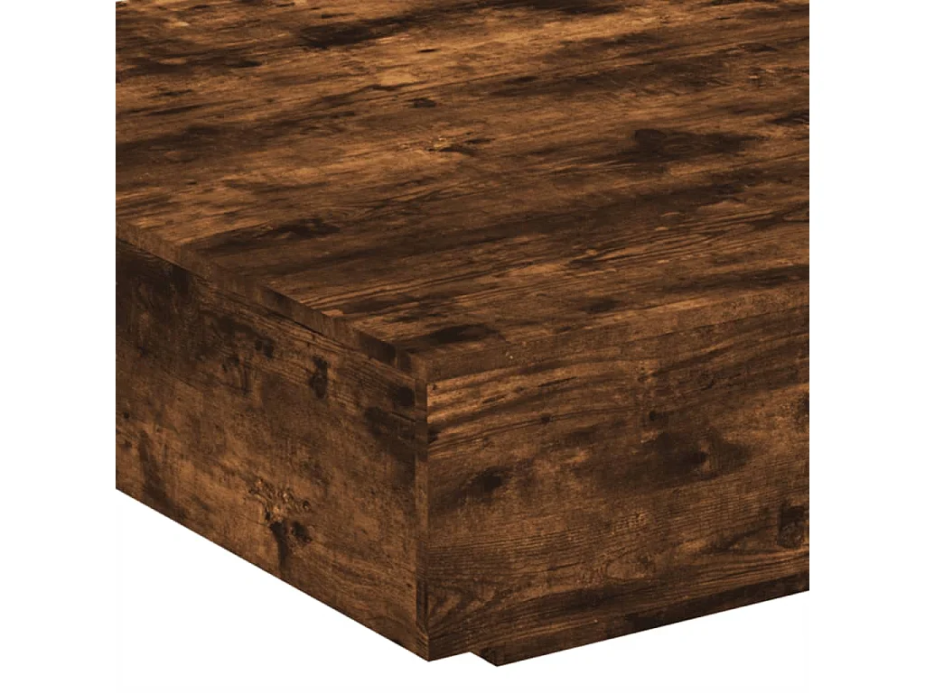 Table basse de salon bois marron 100 x 100 x 31 cm DEC037615