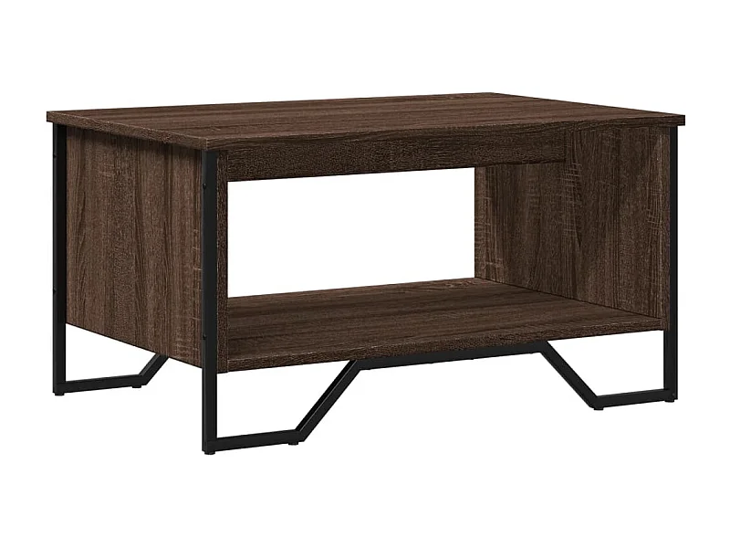 Table basse design contemporain métal marron 75 x 51 x 40 cm DEC038740