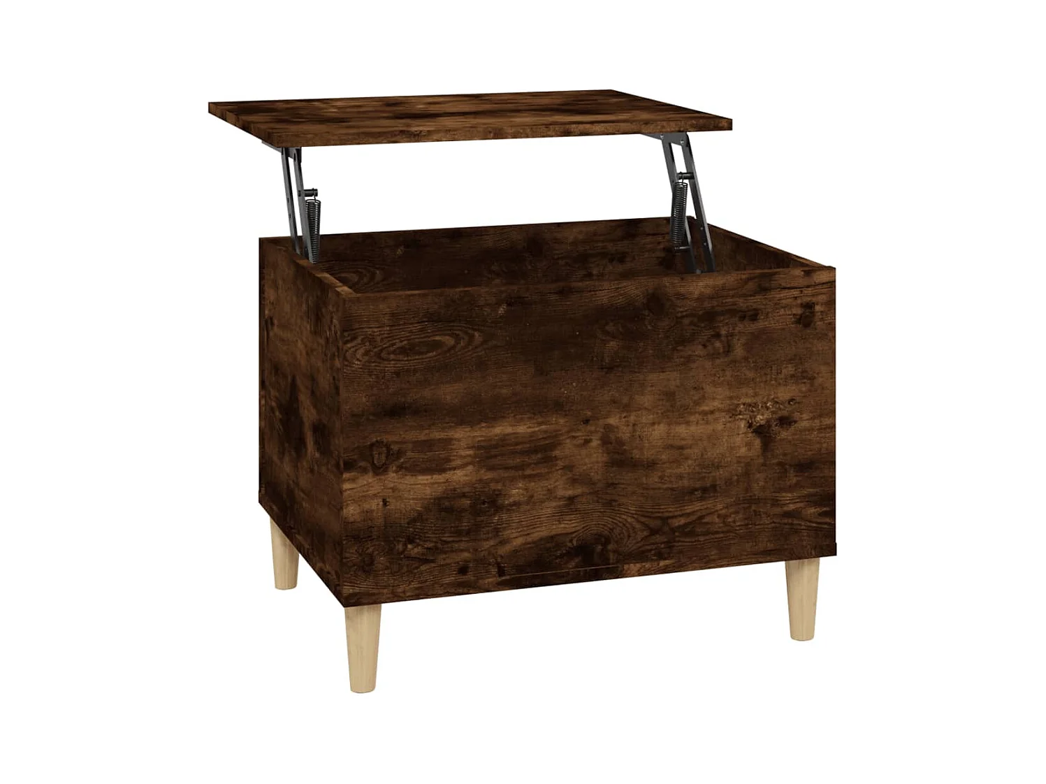 Table basse avec plateau bois marron 60 x 44.5 x 45 cm DEC038442