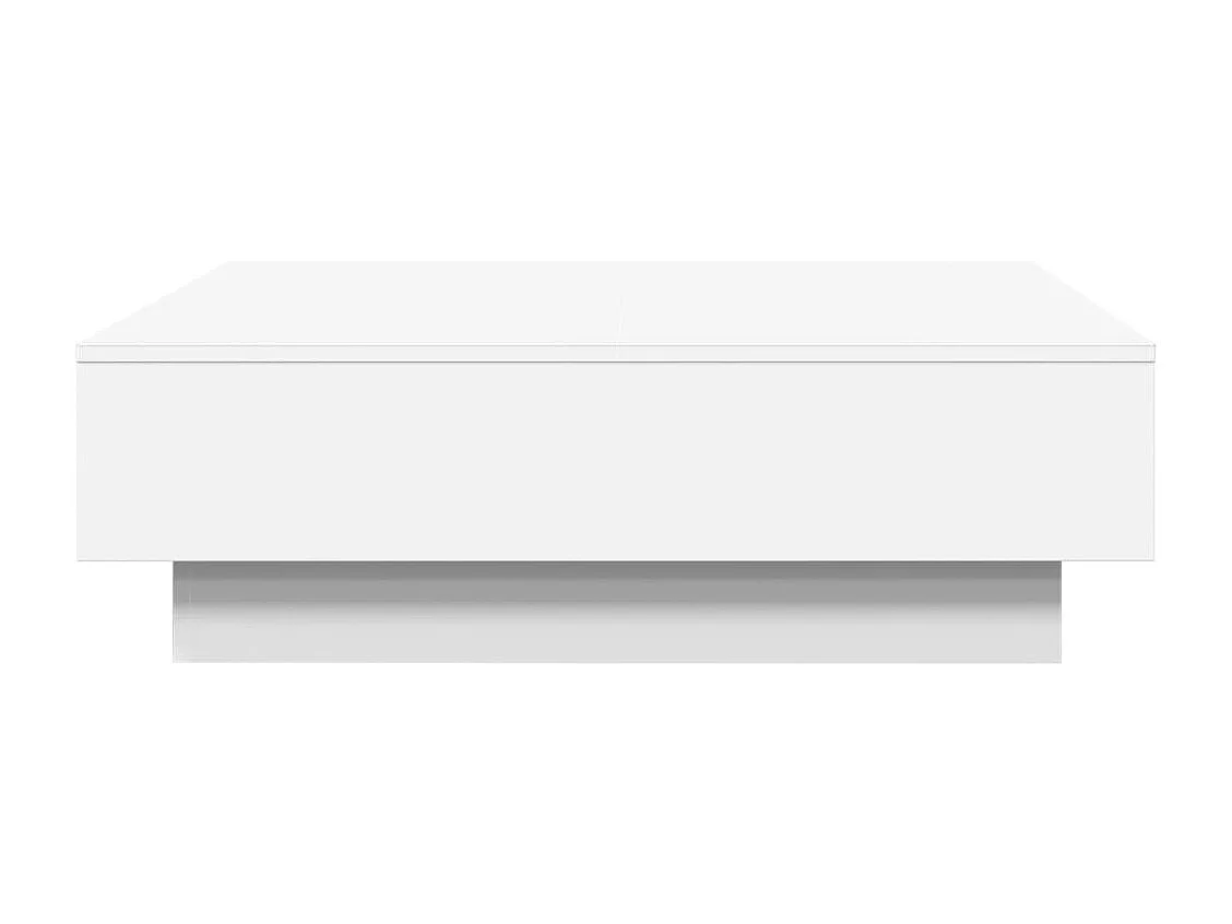 Table basse avec tiroirs blanche 90 x 90 x 28 cm DEC038034