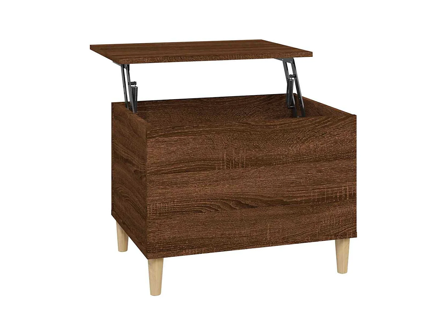 Table basse avec plateau bois marron 60 x 44.5 x 45 cm DEC038707