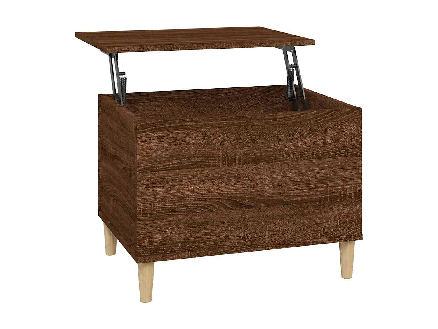 Table basse avec plateau bois marron 60 x 44.5 x 45 cm DEC038707