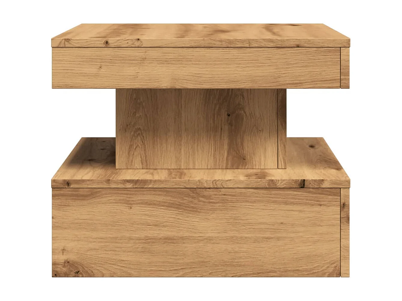 Table basse de salon bois marron 50 x 50 x 40 cm DEC037611