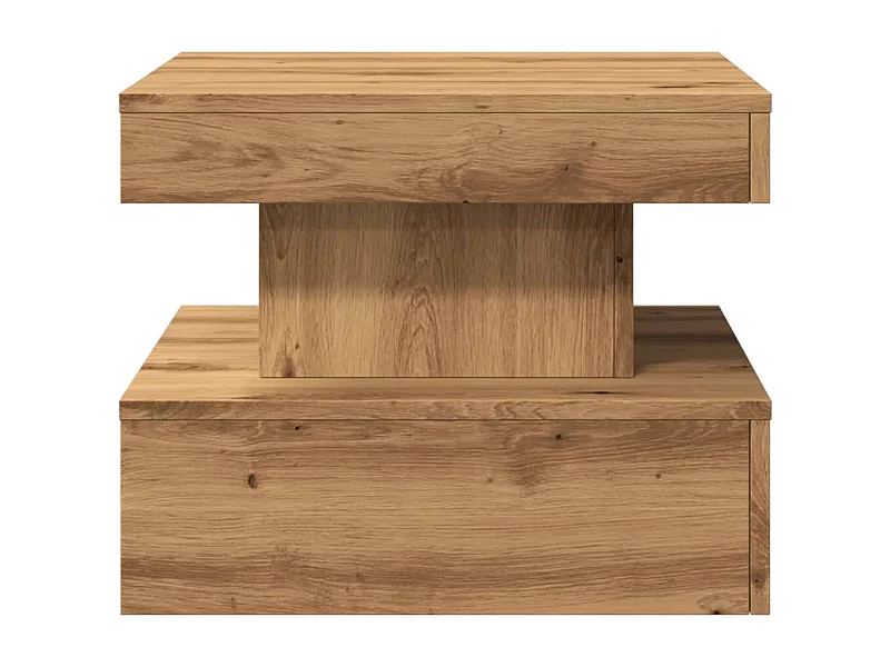 Table basse de salon bois marron 50 x 50 x 40 cm DEC037611