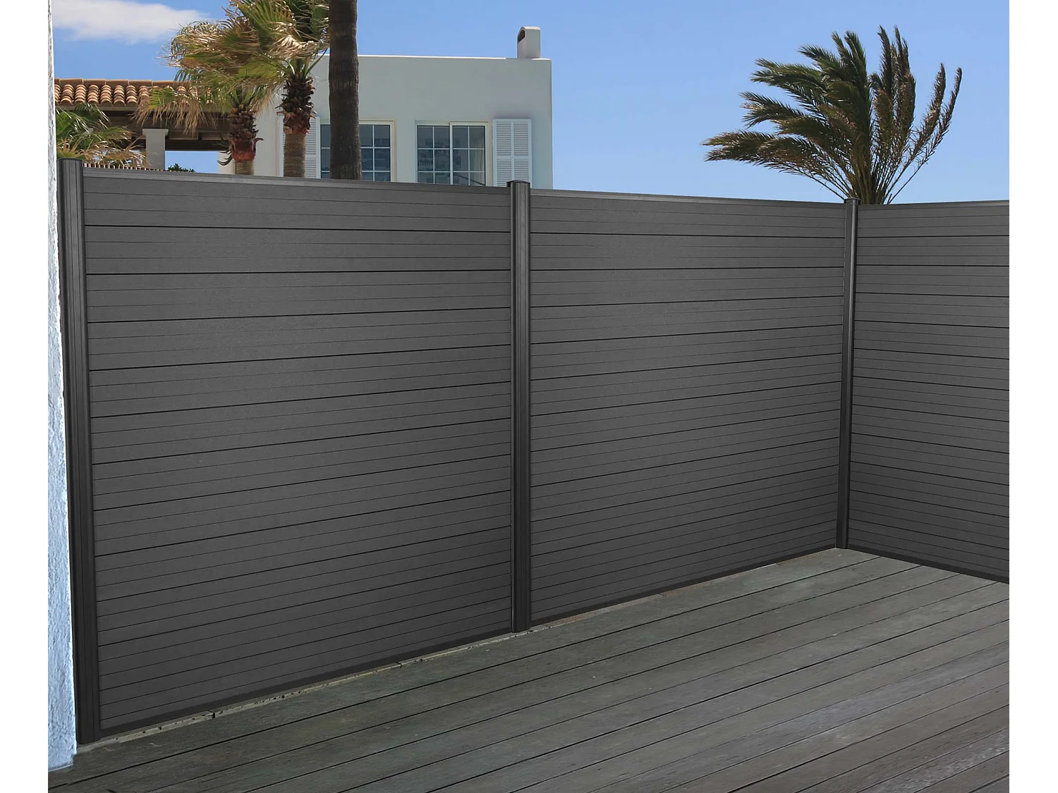 Brise vue wpc sarthe aluminium 100 x 10 x 480 cm 04_0005937