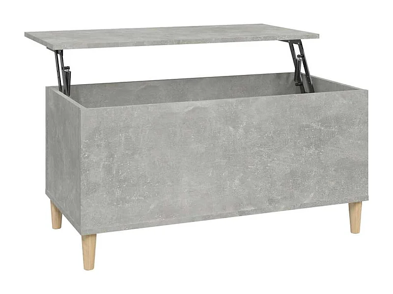 Table basse avec plateau bois marron 90 x 44.5 x 45 cm DEC039354