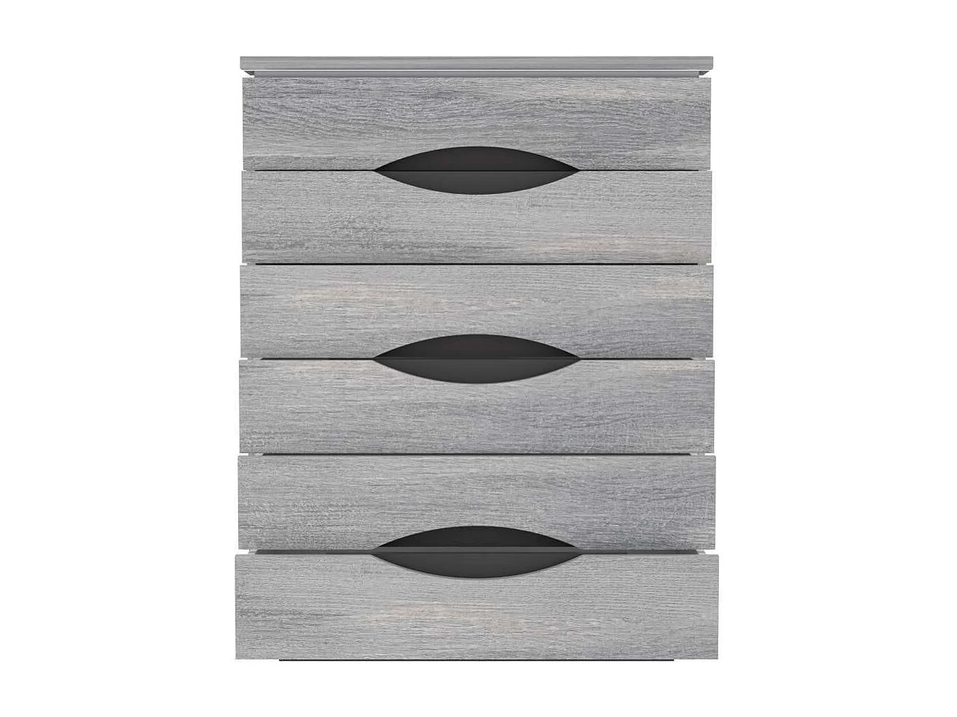 Sinfonier de 6 cajones de 108,5x81,4x41,8 cm con luces led de melamina color gris Saturn