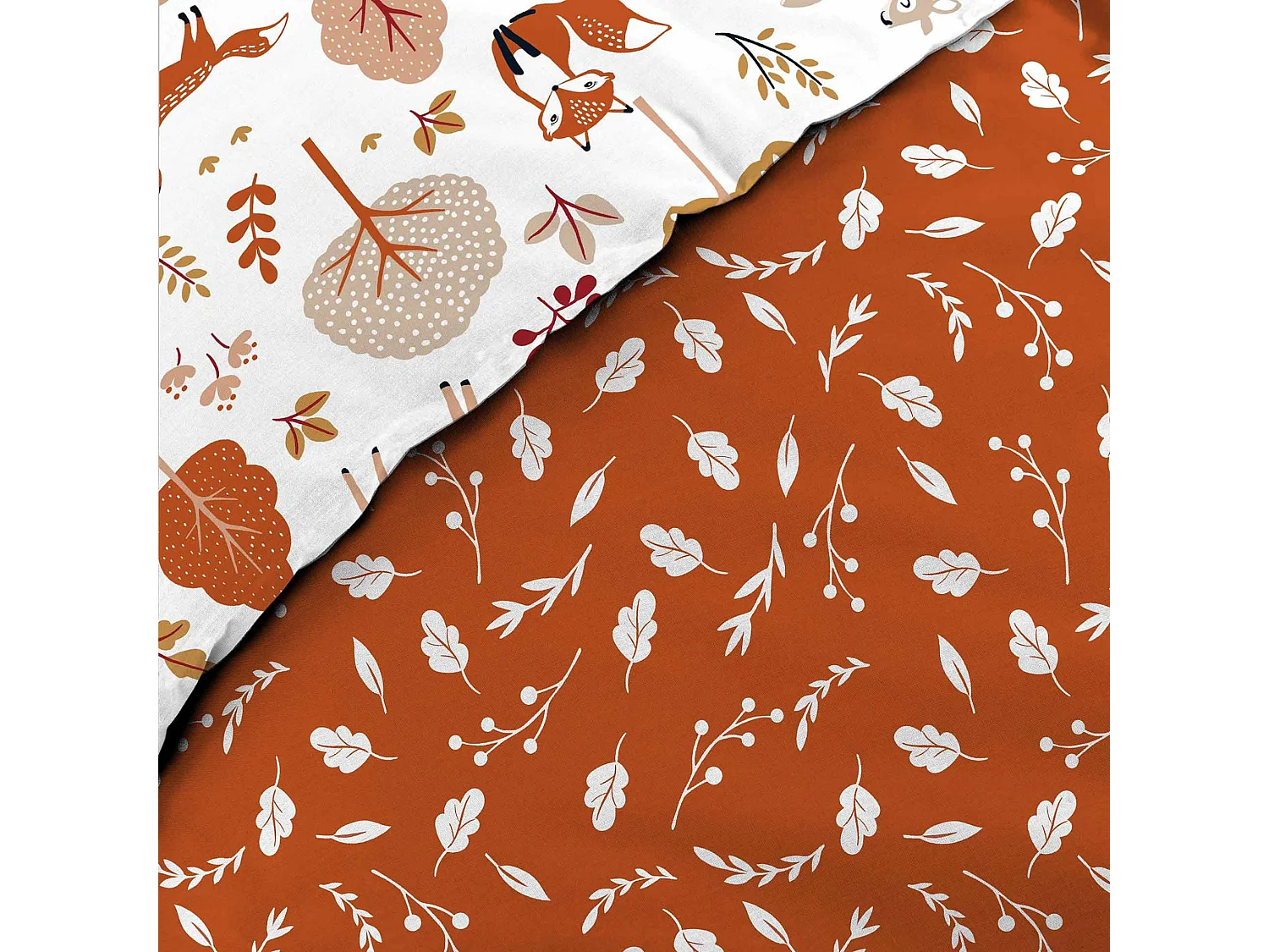 Parure de lit enfant réversible 140x200 coton Douceur d'Intérieur Roxy