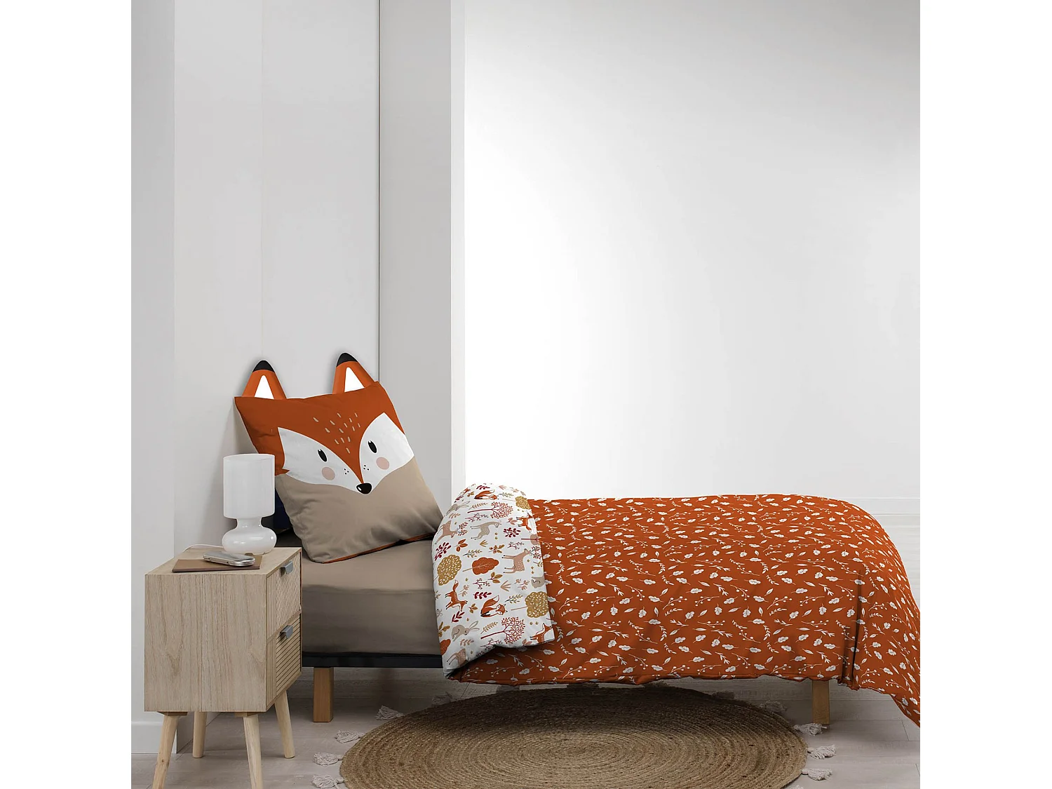 Parure de lit enfant réversible 140x200 coton Douceur d'Intérieur Roxy