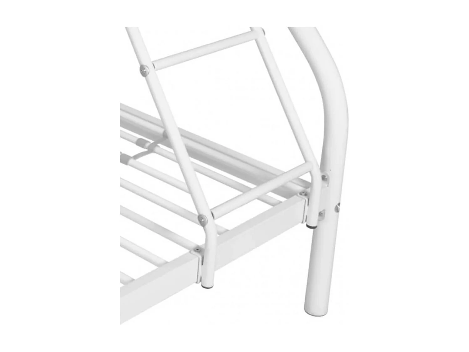 Litera metálica de 152x210x148 cm de 3 plazas con estructura robusta en color blanco Nido