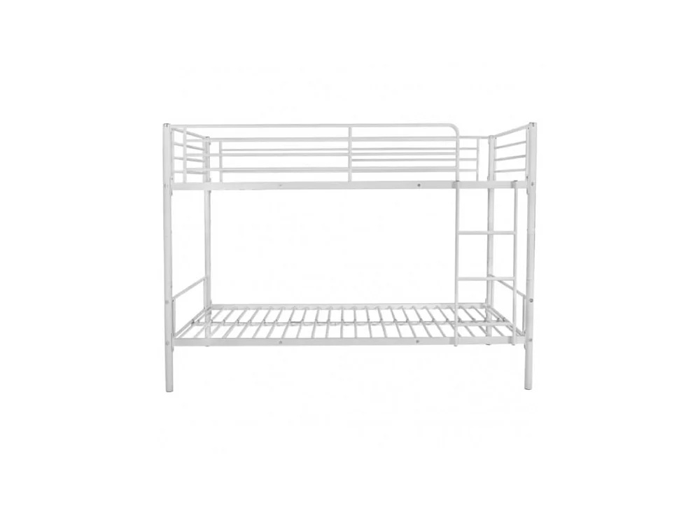 Litera metálica de 165x201x98 cm de 2 plazas con estructura robusta en color blanco Nido