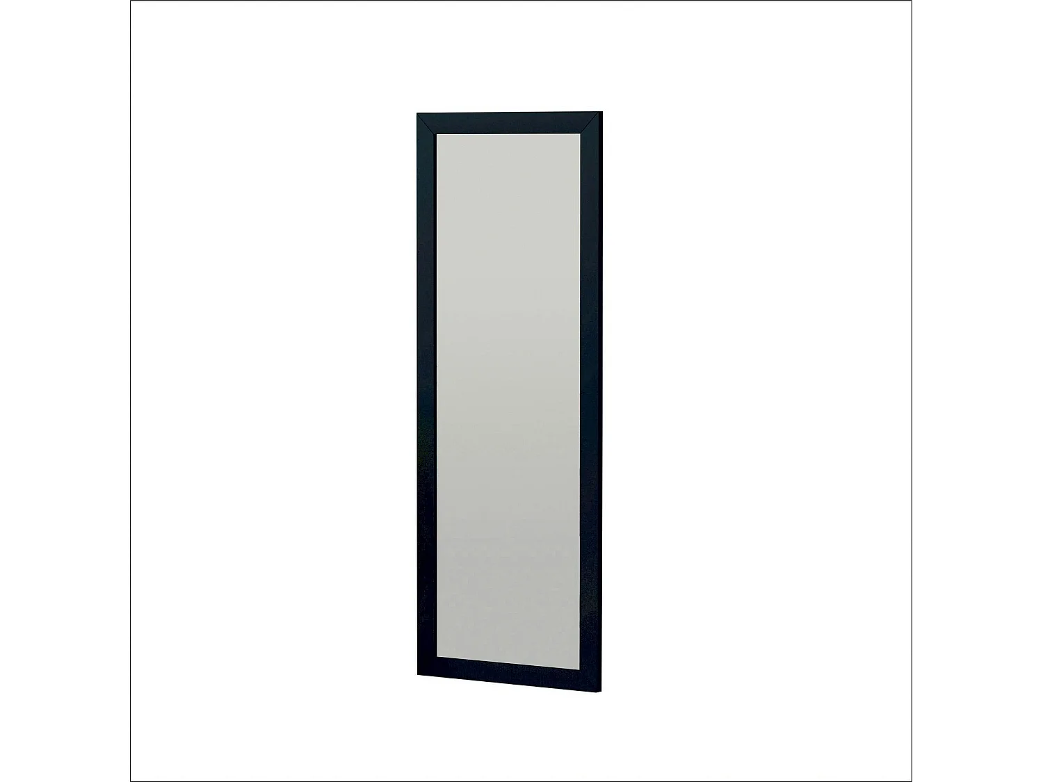 Miroir rectangulaire mural avec cadre noir 105 cm CODY