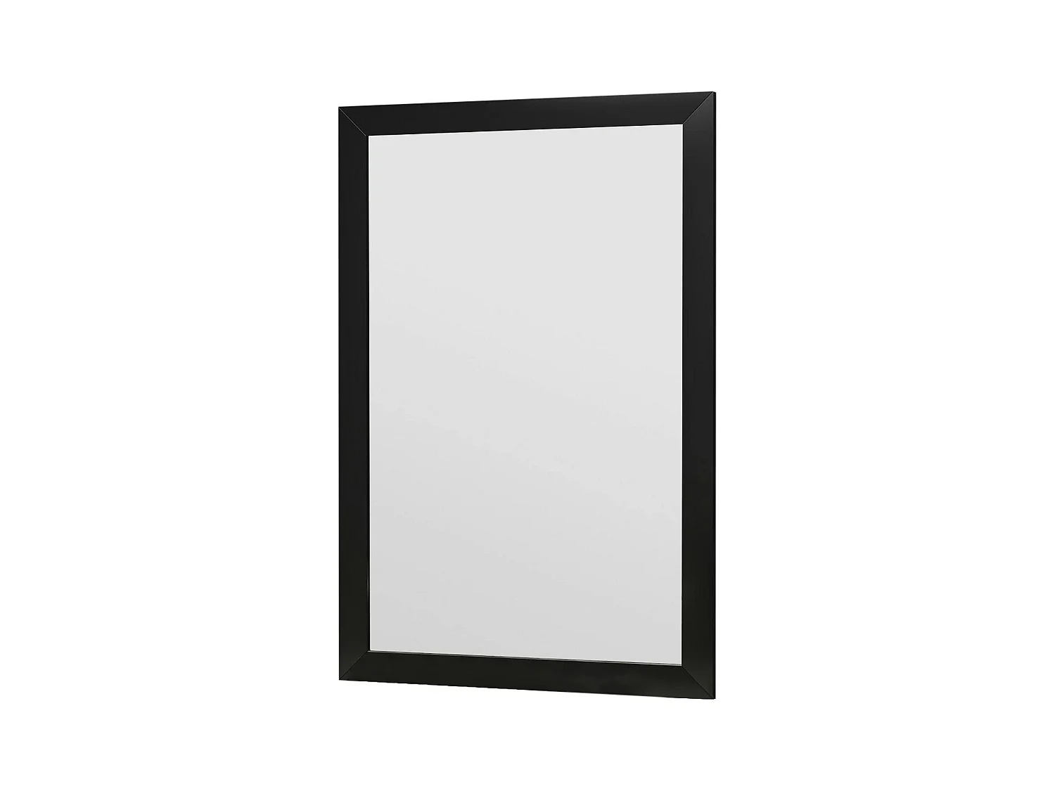 Miroir rectangulaire mural avec cadre noir 75 cm CODY