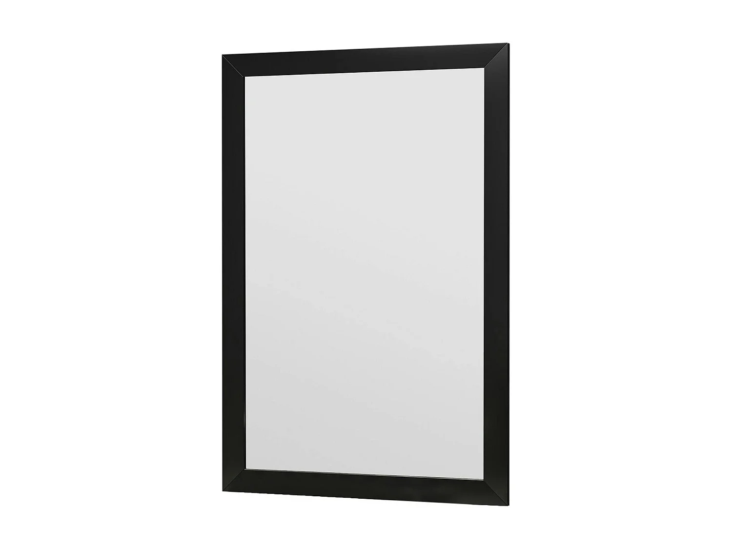 Miroir rectangulaire mural avec cadre noir 75 cm CODY