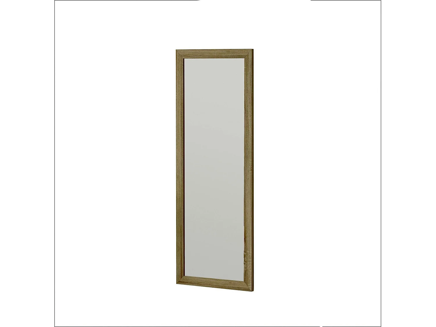 Miroir rectangulaire mural avec cadre effet bois 105 cm CODY