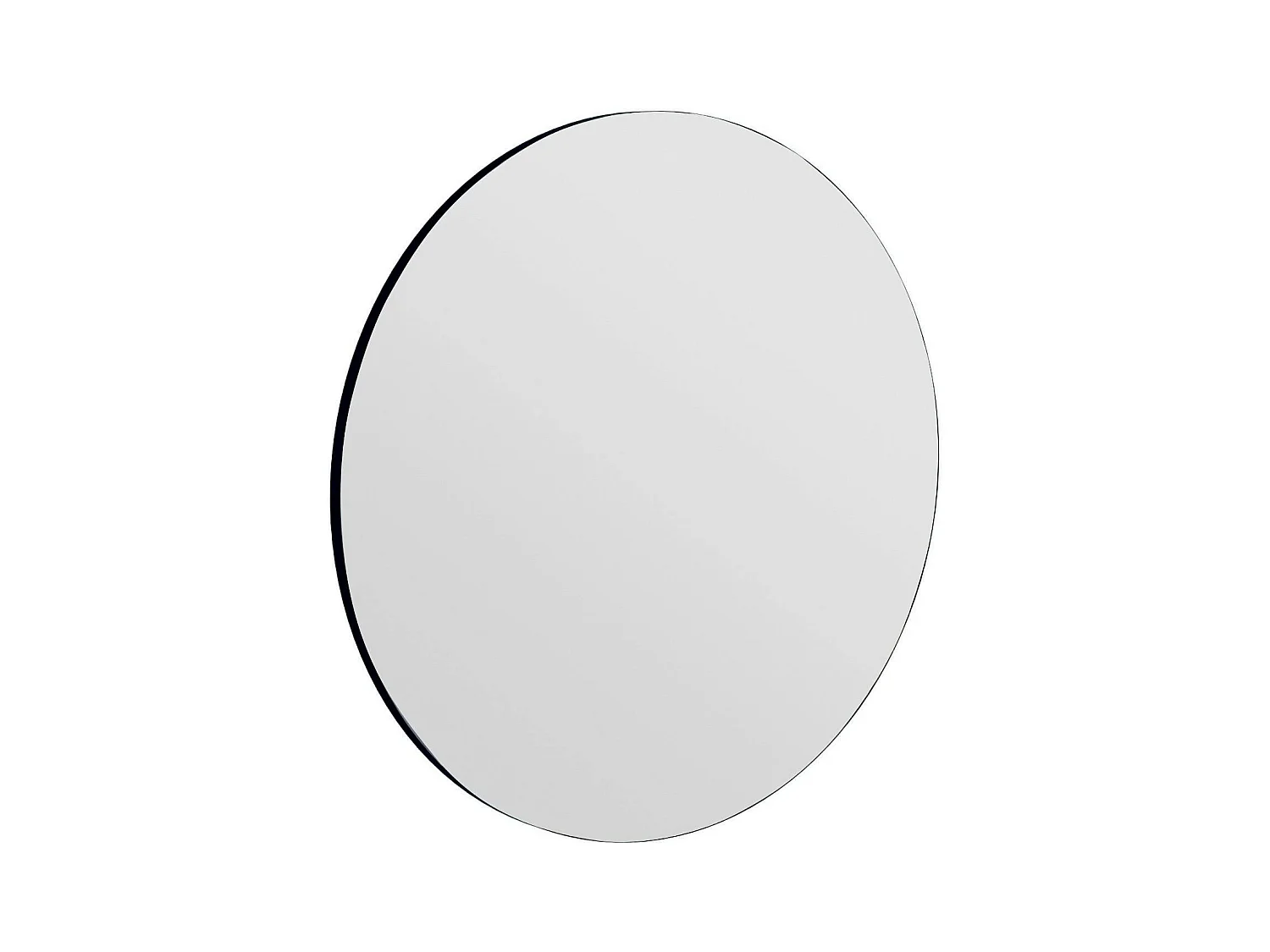 Miroir rond à bord noirØ70 cm - style moderne CODY