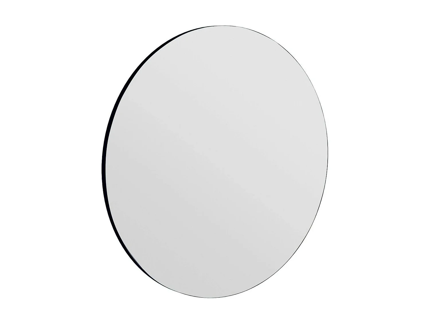 Miroir rond à bord noirØ70 cm - style moderne CODY