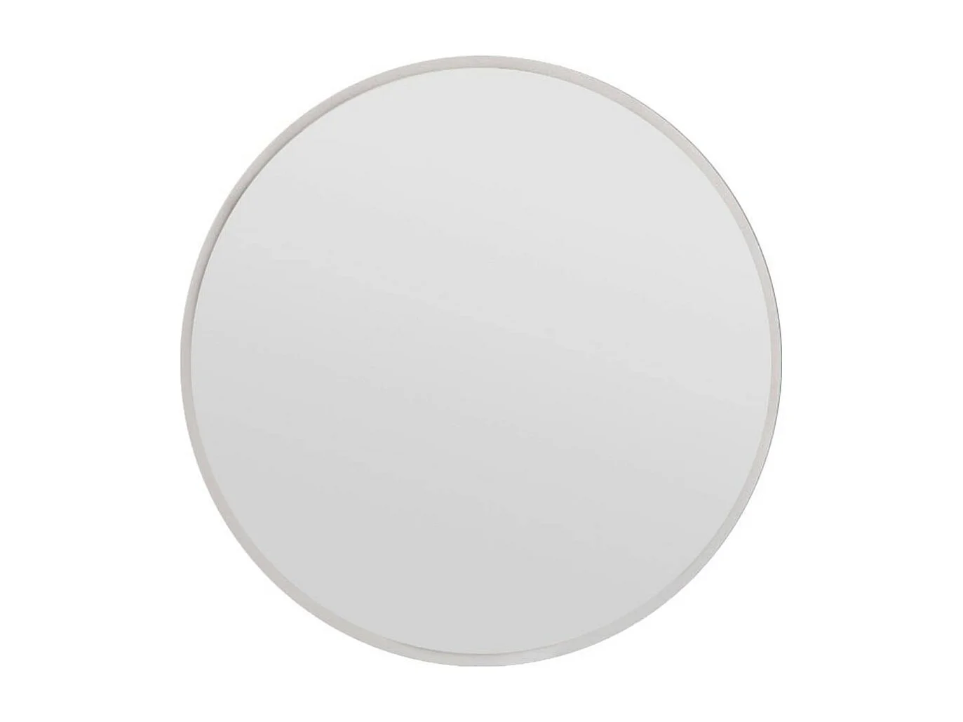 Miroir rond blanc moderne avec fin cadre Ø60 cm CODY