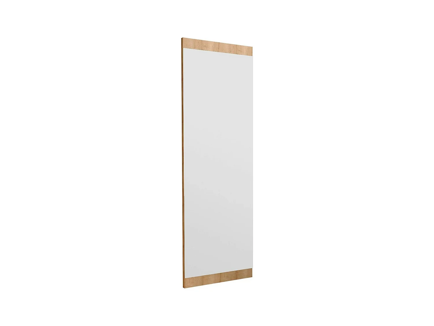 Miroir rectangulaire effet bois clair 120 cm - à poser ou suspendre CODY