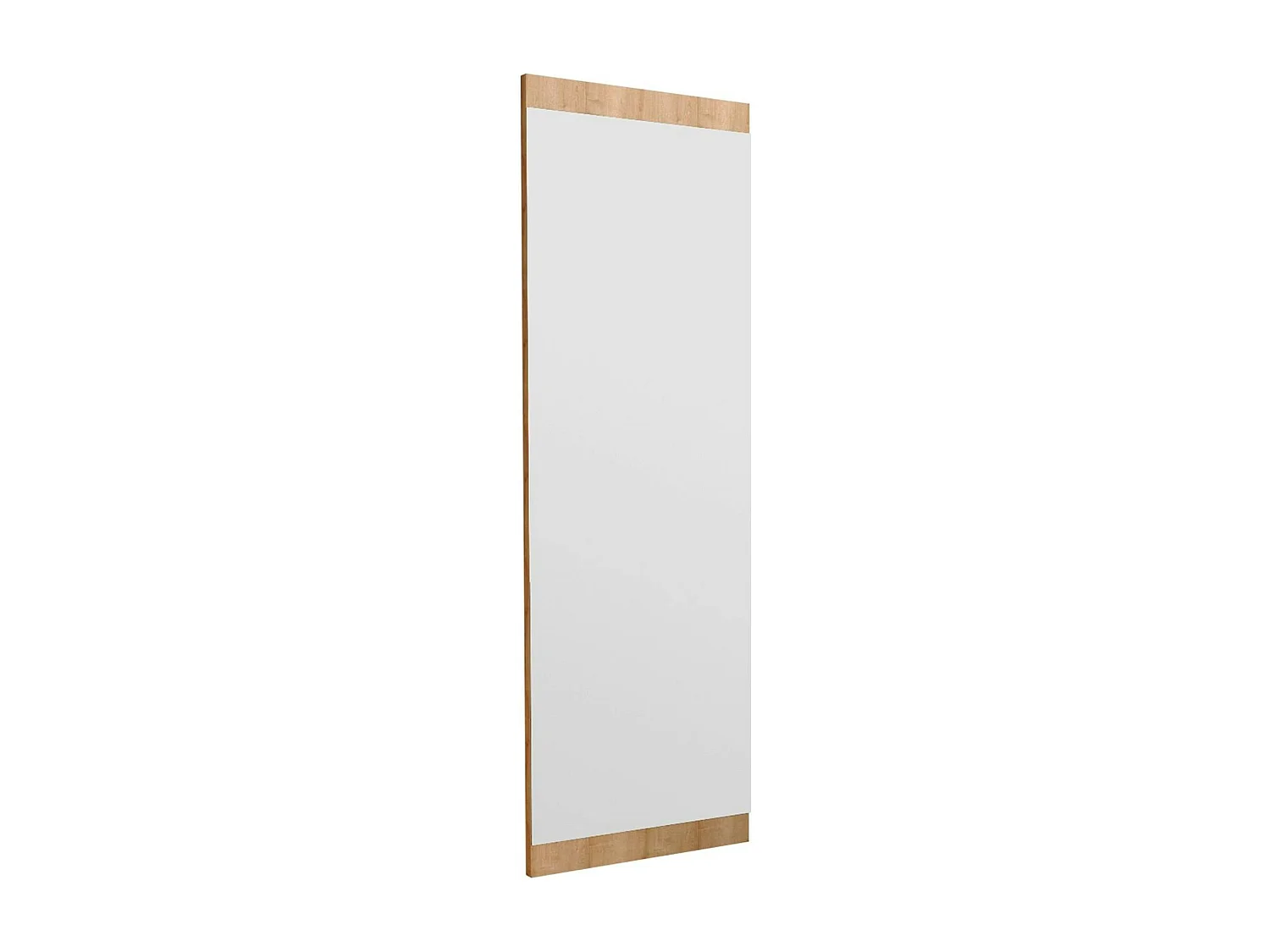 Miroir rectangulaire effet bois clair 120 cm - à poser ou suspendre CODY