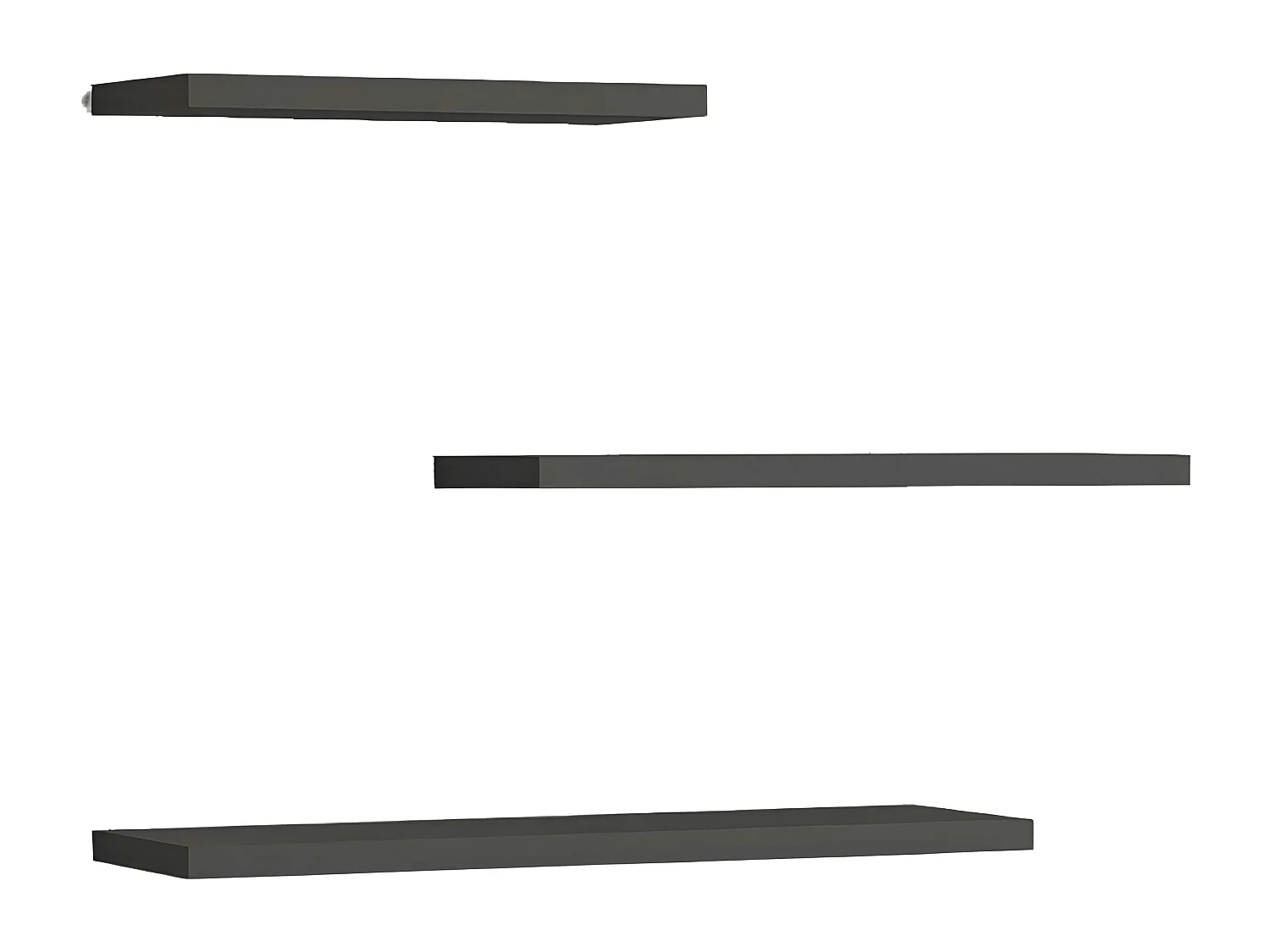 Etagère murale moderne gris foncé (lot de 3) MARFA