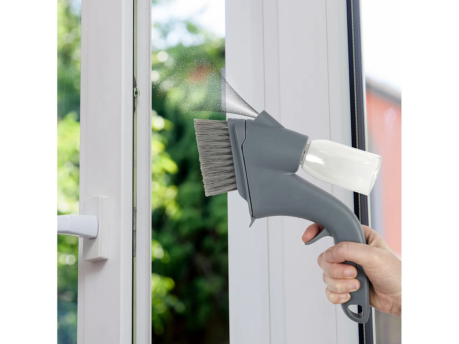 Pistolet de Nettoyage avec Réservoir M18 - Nettoyage Facile des Joints de Carrelage et Fenêtres - Gris