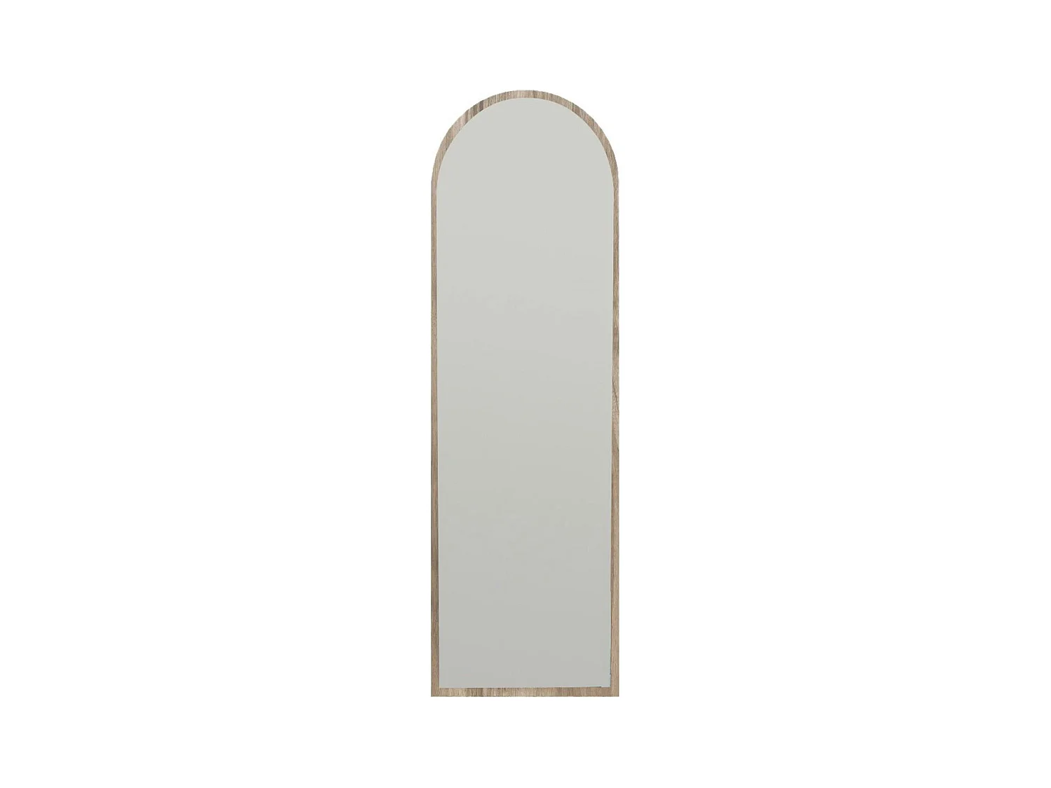 Miroir plein pied moderne ovale effet bois noyer, 160 cm CODY