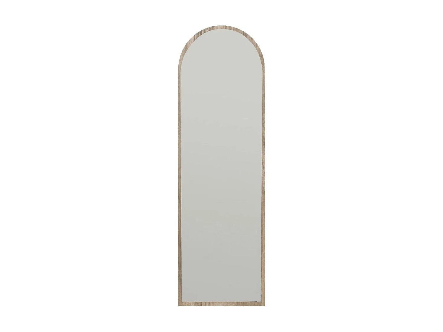 Miroir plein pied moderne ovale effet bois noyer, 160 cm CODY
