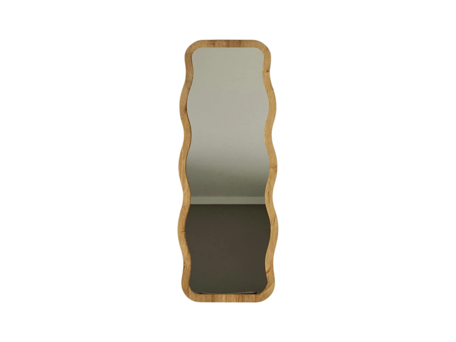 Miroir plein pied tendance effet bois clair, vague 160 cm CODY
