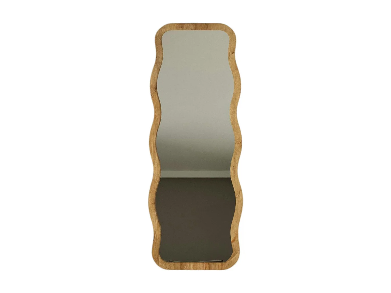 Miroir plein pied tendance effet bois clair, vague 160 cm CODY