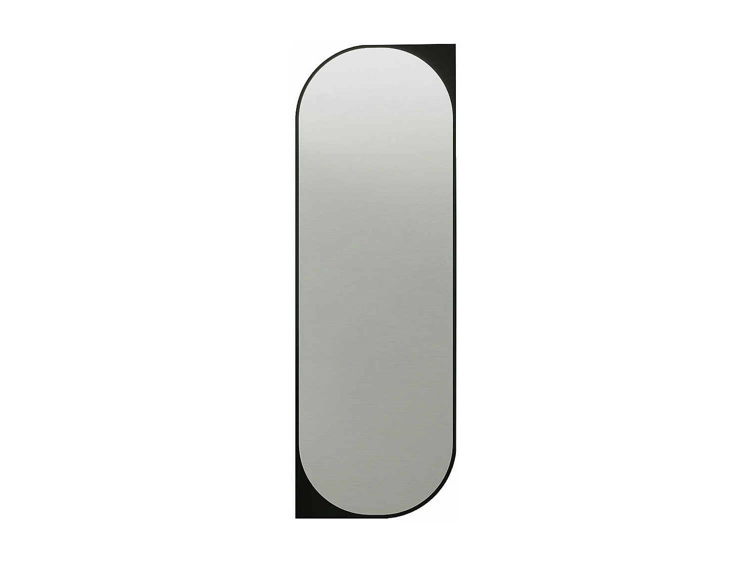 Miroir plein pied noir - forme capsule 152 cm CODY