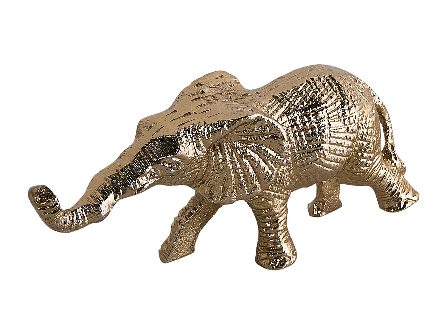 Lot de 2 figurines Éléphant SEDLARI Métal Doré