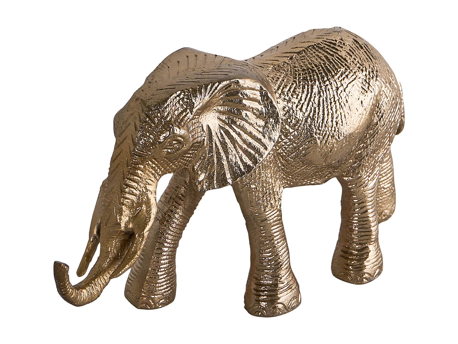 Lot de 2 figurines Éléphant SEDLARI Métal Doré
