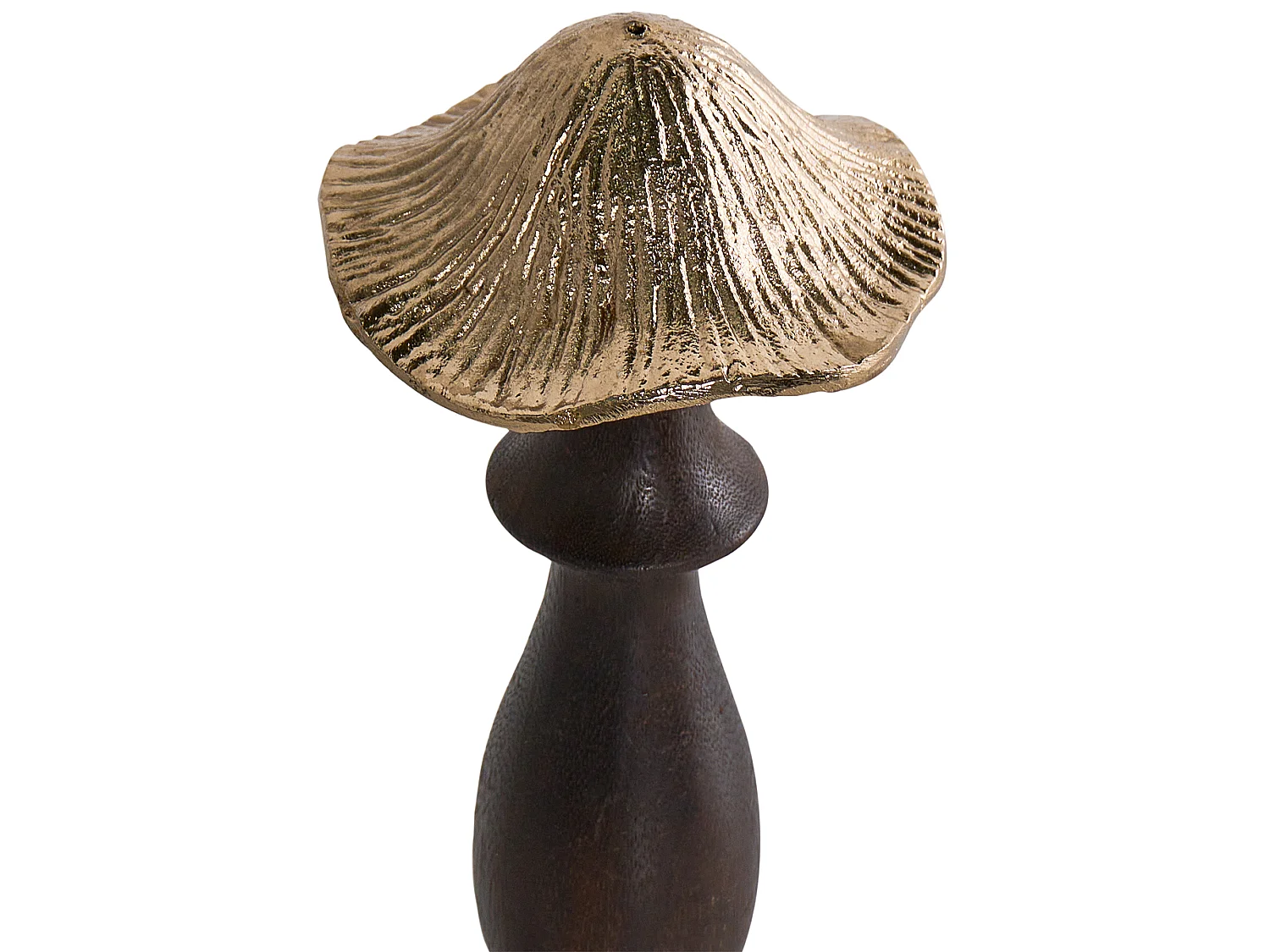 Set of 2 Figurines Mushroom DUBLJANI Black/ Gold
