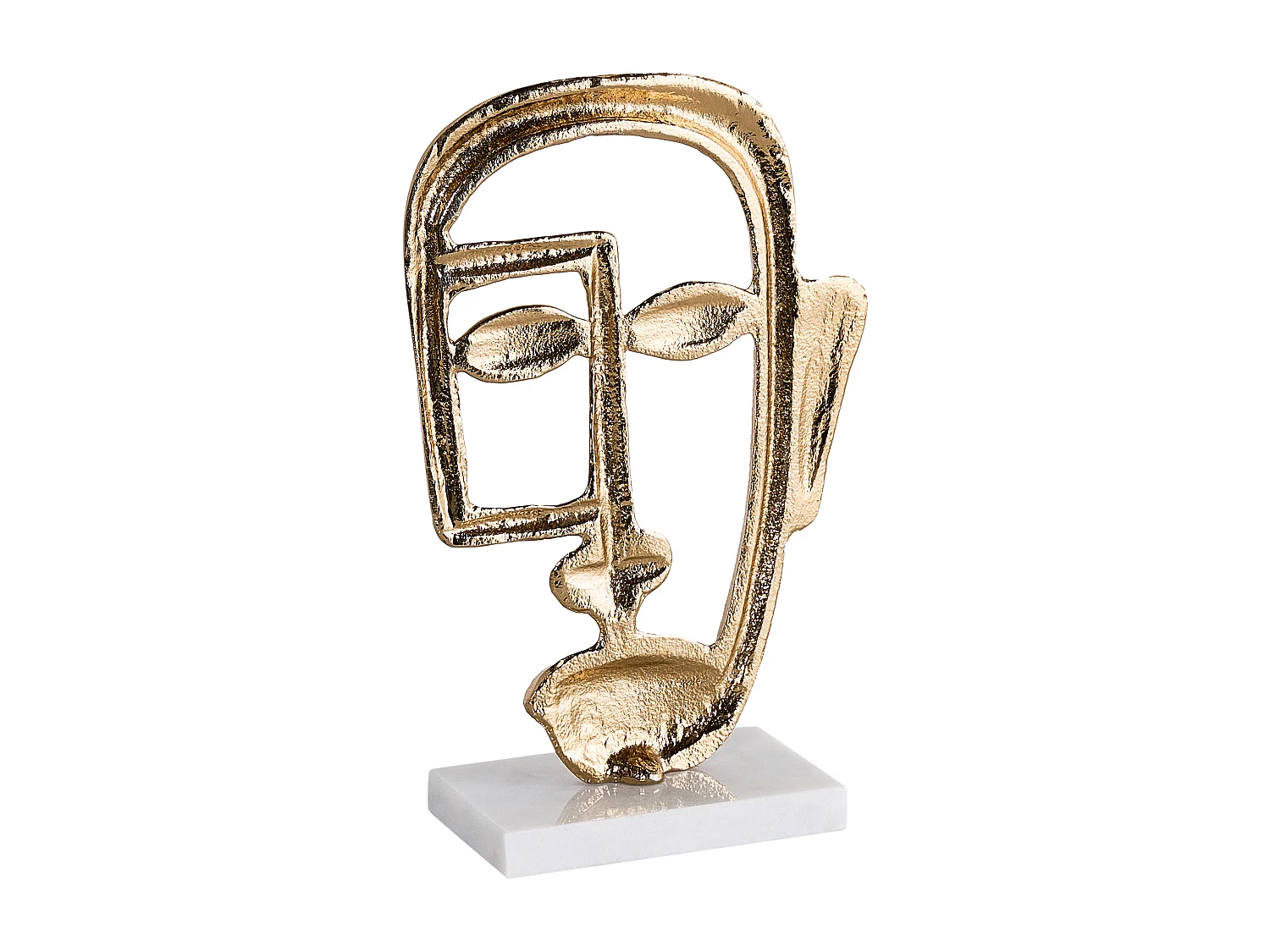 Accessoire Décoratif Visage MOSKO Métal Doré