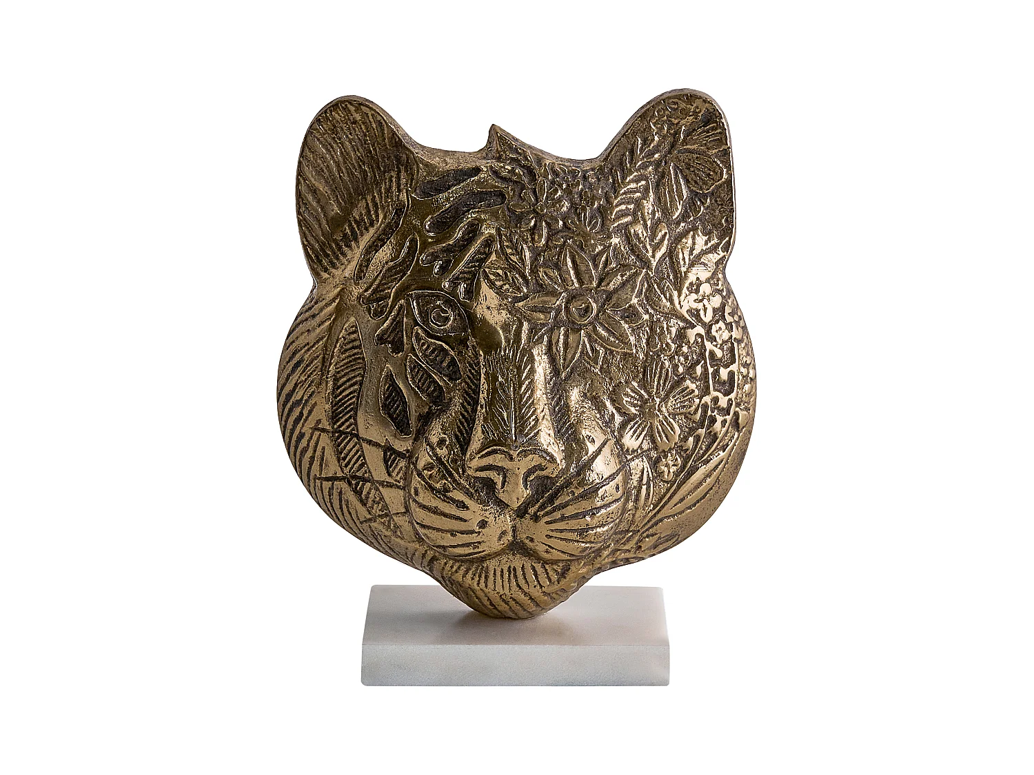 Accessoire Décoratif Tigre BROVA Métal Doré