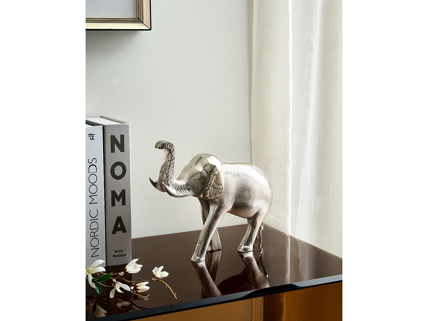 Accessoire Décoratif Éléphant MIOGOST Métal Argenté