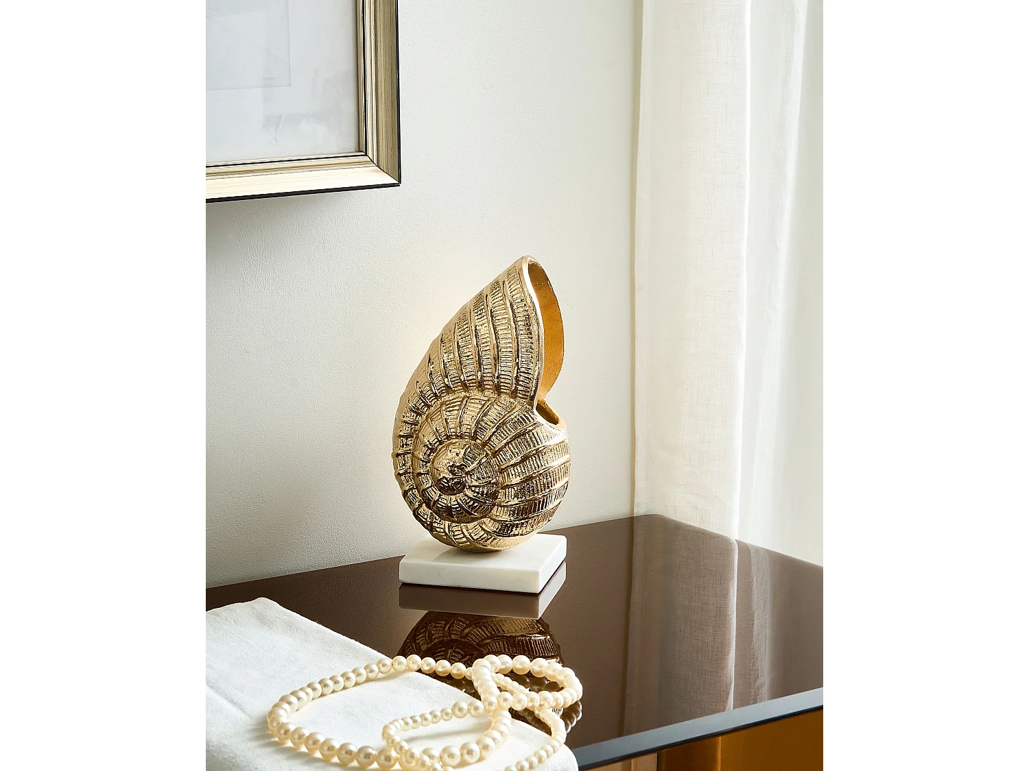 Accessoire Décoratif Coquillage TULJE Métal Doré