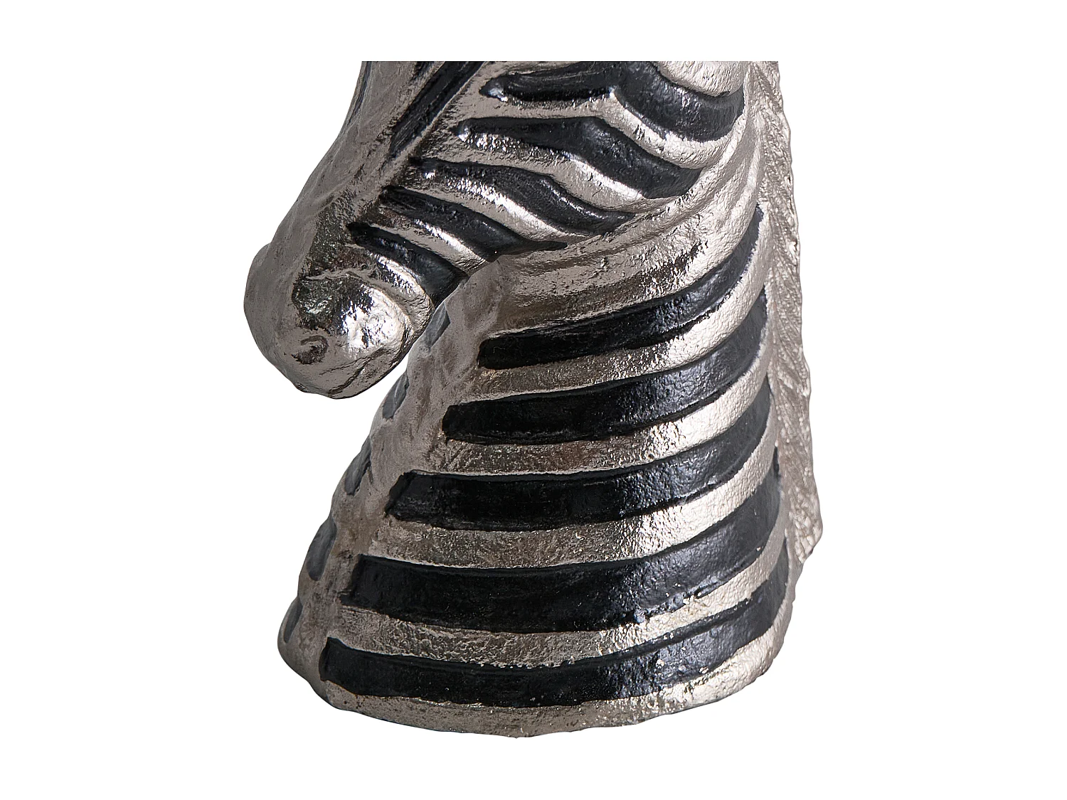 Accessoire Décoratif Zèbre ZAGORA Métal Noir/argenté