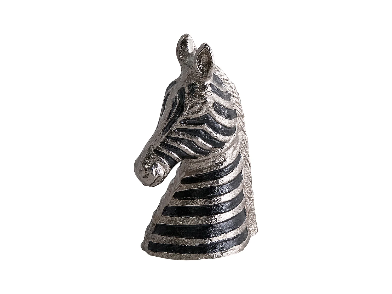 Accessoire Décoratif Zèbre ZAGORA Métal Noir/argenté