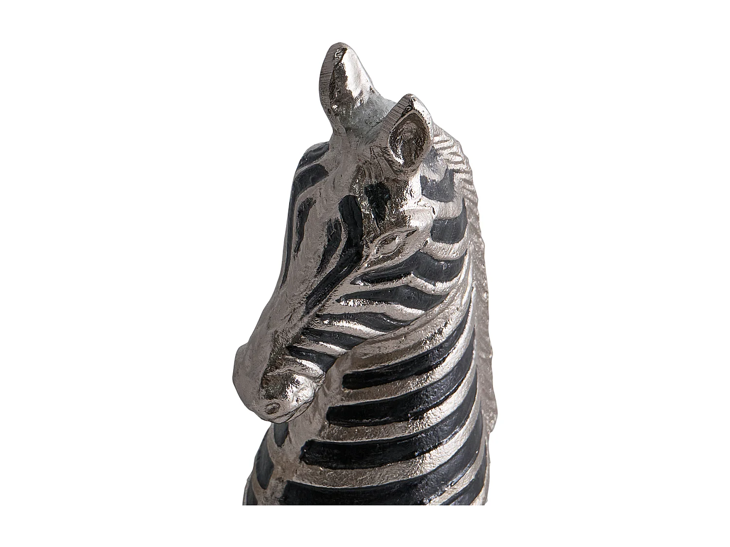 Accessoire Décoratif Zèbre ZAGORA Métal Noir/argenté
