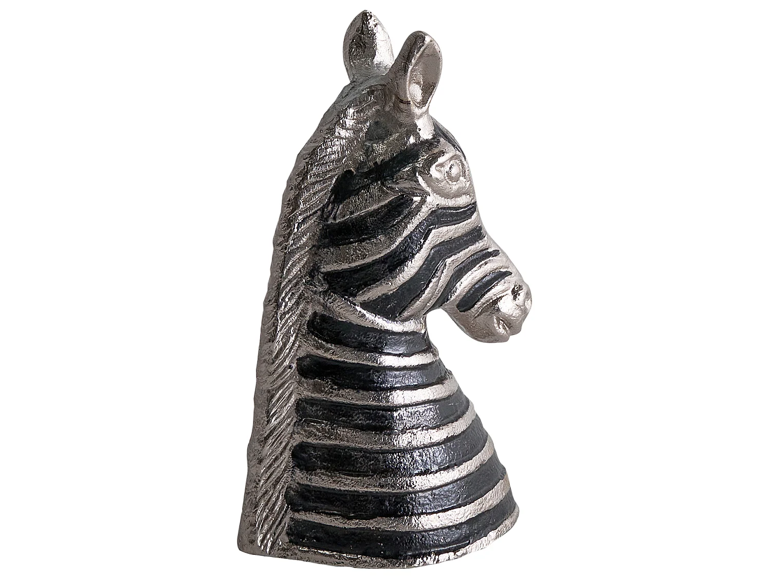 Accessoire Décoratif Zèbre ZAGORA Métal Noir/argenté