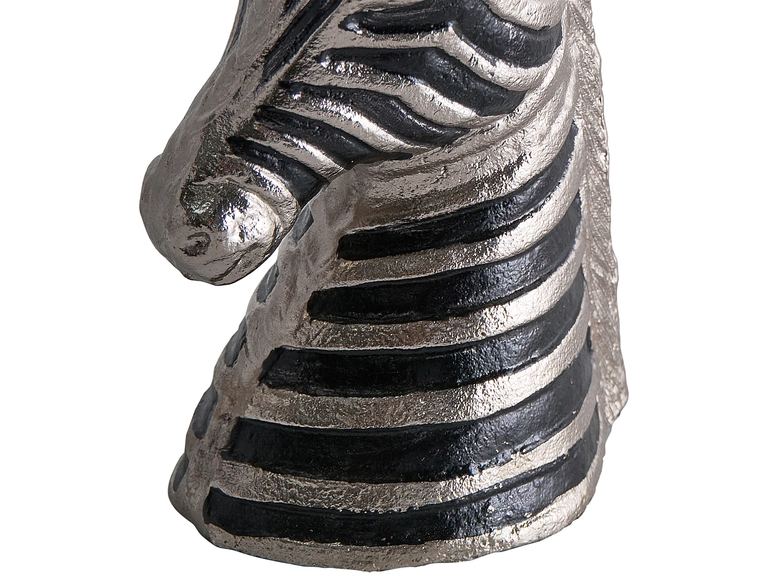 Accessoire Décoratif Zèbre ZAGORA Métal Noir/argenté