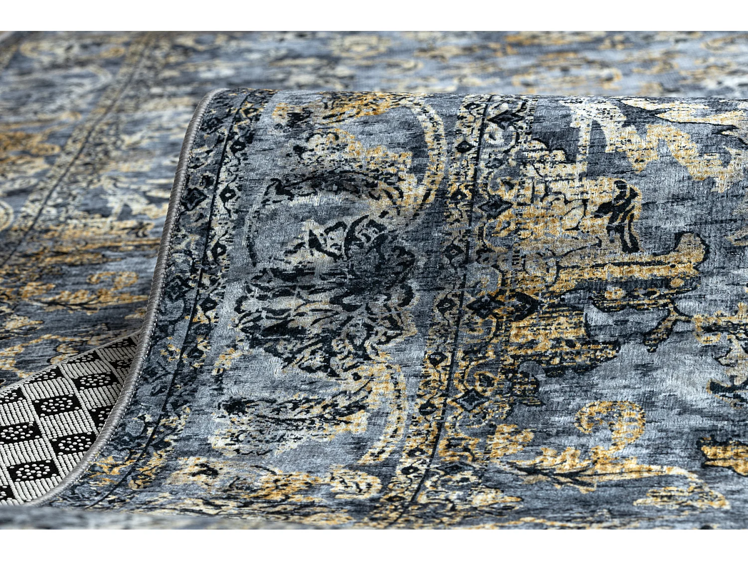 Alcatifa do corredor com reforço de borracha LOTUS NOMAD 29671 Orname 100x220 cm