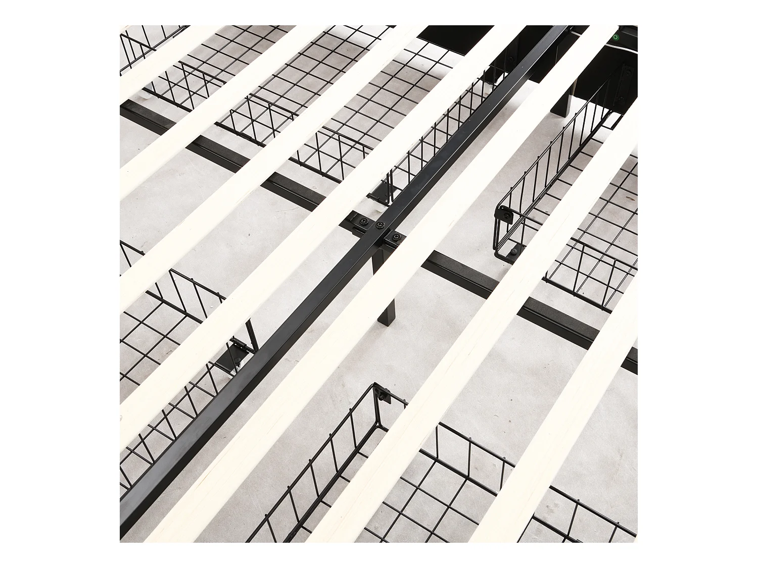 Doppelbett 140x200 cm, LED, 4 Schubladen, Kopfteil mit USB, grauer Leinenstoff