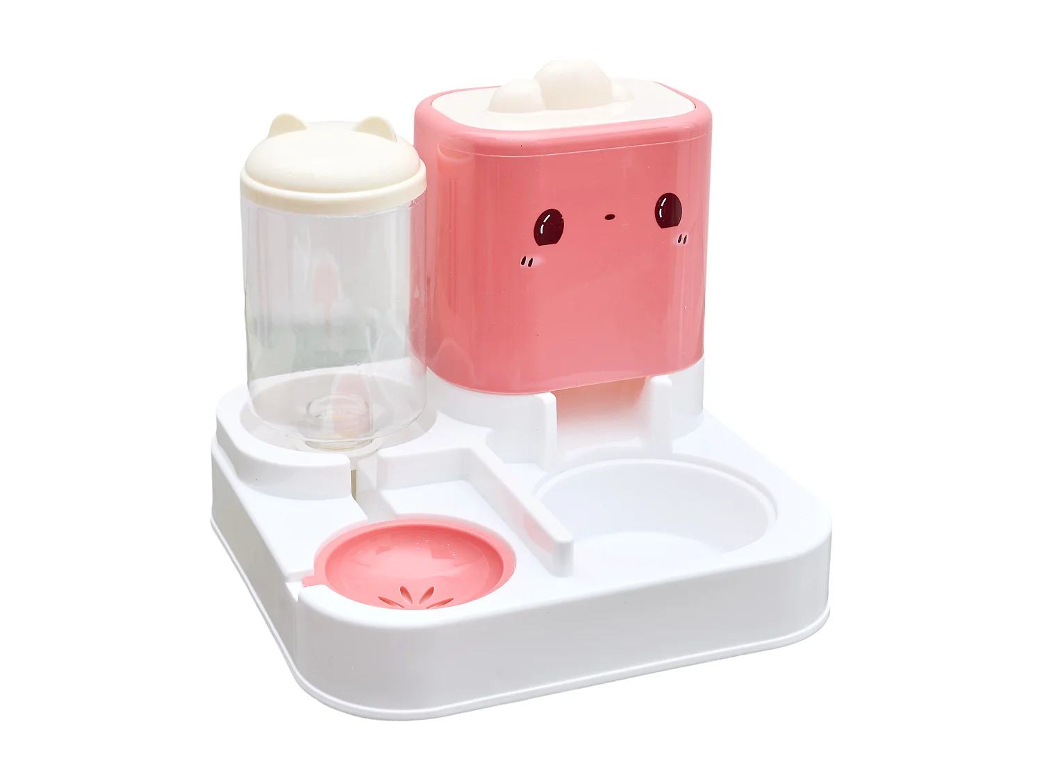 Distributeur Eau Et Croquette 960ml Rose