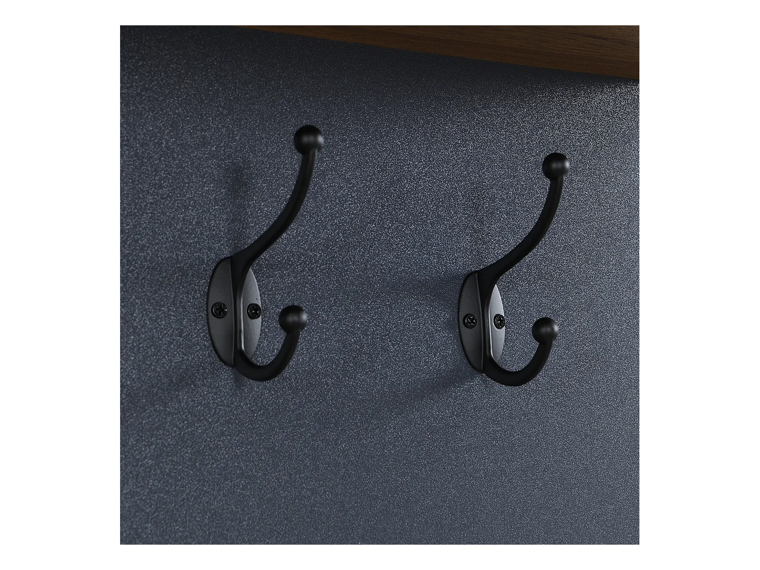 Kleiderständer-Set für den Eingangsbereich 100x38.5x190.5 cm - mit Haken - 2 Türen - Verstellbare Regale - Natur